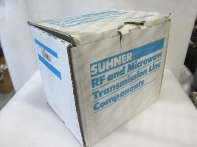 Suhner, 9070.17.0008, Caja metálica RF hembra, 115 mm x 64 mm, nueva, lote de 5 Foto 1 de 4