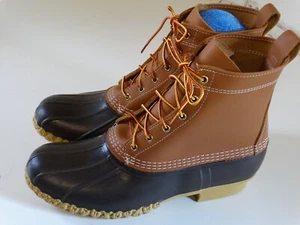 LL Bean Bean Boots Duck Hunting Boots Leather Mens Size 12 M Made In The USA - Picture 1 of 7