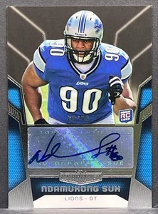 Autógrafo de novato sin igual Topps Ndamukong Suh 2010 Detroit Lions RC automático #/99 - Imagen 1 de 2