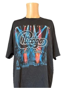 Chicago Band Alive Again Tour Black Shirt Size XL Delta - Picture 1 of 9