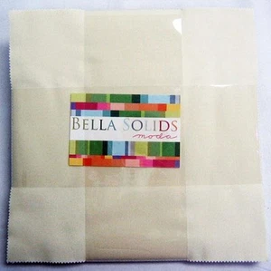 Bella Solids Layer Cake Snow 9900Lc 11 Moda Precuts#1 - Picture 1 of 1
