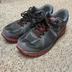 Nike Mens Air Max Gray and Red Sneakers Sz 9.5 - Picture 1 of 7