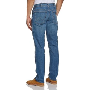 Wrangler Mens Extra Tall Stretch Midused Blue Jeans "Wonderyear"  in 38 - Picture 1 of 6
