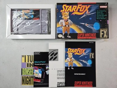 Star Fox Super FX SNES Super Nintendo Complete CIB, Great Shape, Inserts  - Image 1 of 4