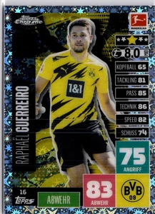 Topps Bundesliga Chrome 20/21 Raphael Guerreiro Refractor Football Card - Picture 1 of 7