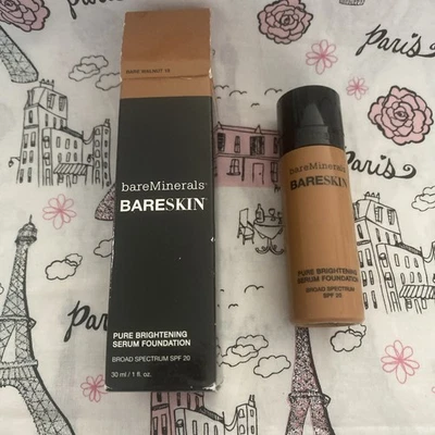 BareMinerals Bareskin Pure Brightening Serum Foundation - No. 18 Bare Walnut - Image 1 of 4