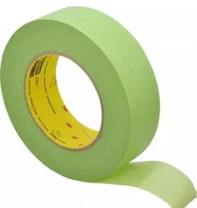 3M Scotch Performance 233+ Green Masking Tape 1-1/2" Wide x 180' Long - 1 Roll - Picture 1 of 5