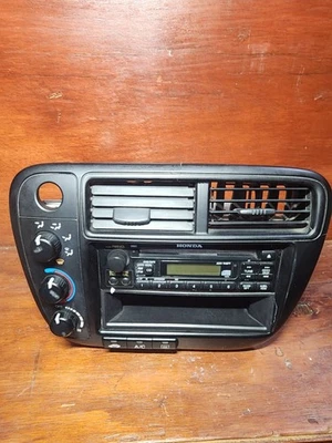 Radio y control de clima de fábrica 99-00 Honda Civic Ex OEM Foto 1 de 4