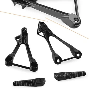 Hinten Sozius Fußrasten Fußrasten Kit für Kawasaki Ninja ZX6R 2005-2008 & ZX636 - Bild 1 von 5
