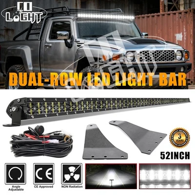 Kit de cables de soporte de barra de luz LED de 52" para parabrisas de techo superior para Hummer H3 2006-2010 Foto 1 de 4