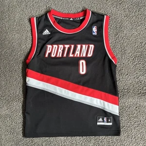 Adidas Portland Trailblazers Damian Lillard Basketball Jersey Youth Medium - Picture 1 of 7