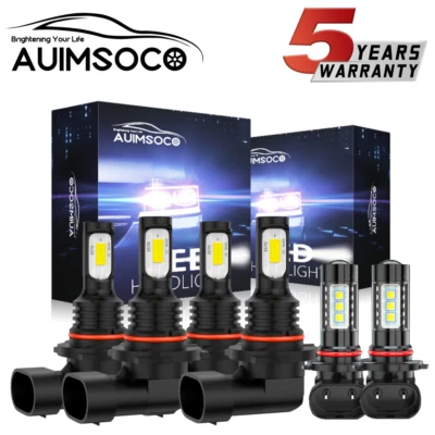 For Toyota 4Runner 2003-2005 6000K White LED Headlights + Fog Lights Bulbs Combo - Изображение 1 из 4