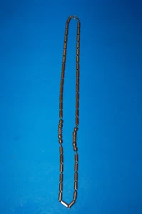 steel or metal necklace very pretty art deco style costume or fashion jewelry - Picture 1 of 8