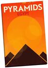 Pyramids Egypt Orange Pop Art Canvas Retro Art Deco Canvas Print Large A1 30x20