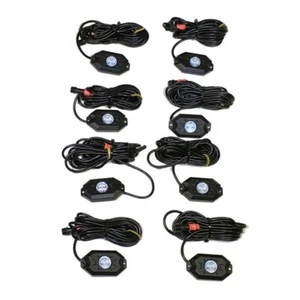 Quake 8 Piece RGB Accent Rock Lights (Controller Not Included) Quad Lock - Picture 1 of 3