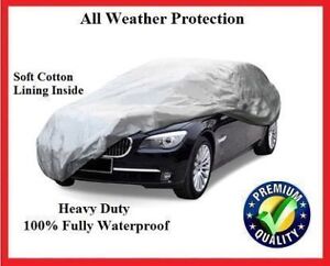 AUDI A8 LWB - INDOOR OUTDOOR FULLY WATERPROOF CAR COVER COTTON LINED