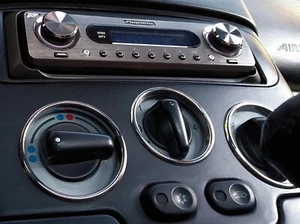 Pour Fiat Barchetta 95-02 Anneaux De Ventilation Chromes Aluminium 3 pieces - Imagen 1 de 10