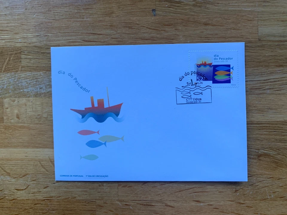PORTUGAL 2000 FDC FISHERMAN'S DAY FISH ANGLE TRAWLER - Image 1 of 1