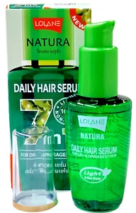 Lolane Natura Daily Hair Serum for dry and damaged hair 50ml *4 pcs Hair is soft - Picture 1 of 12