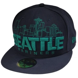 Seattle Mariners New Era 5950 Skyline Fitted Hat - Navy - Bild 1 von 1