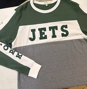 Camisa para mujer New York Jets NFL damas L/S logotipo de comida chatarra Game Day Shirt - Imagen 1 de 4