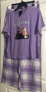 Juniors Forever 21 Purple Villians PJ Set Size Large NWT - Picture 1 of 3
