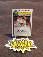 2020-21 Topps 582 Montgomery Club Set 1 Auto Matt Chapman #10 Auto