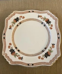 Staffordshire Herzogin Royal Art Deco 10"" quadratische Platte Imari-Stil Oma Kern - Bild 1 von 6