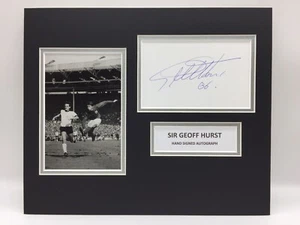 RARE Sir Geoff Hurst England Signed Photo Display + COA 1966 WORLD CUP FINAL - Picture 1 of 3