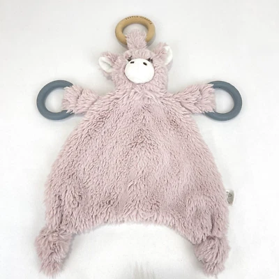 Little Giraffe Love Cuddle Boo Dusty Pink Cow Teether Tag Along Lovey Toy 107049 - Imagem 1 de 4