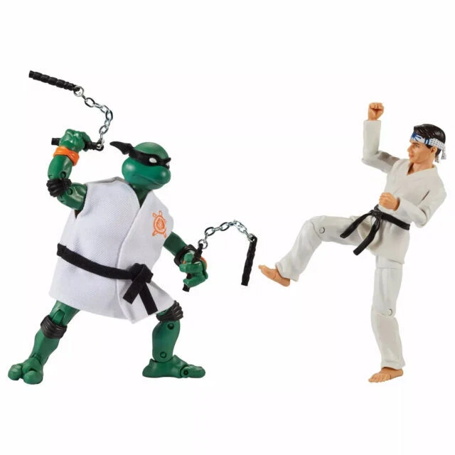 Playmates Toys Teenage Mutant Ninja Mikey vs. Daniel LaRusso 6 in Action Figures - 81293