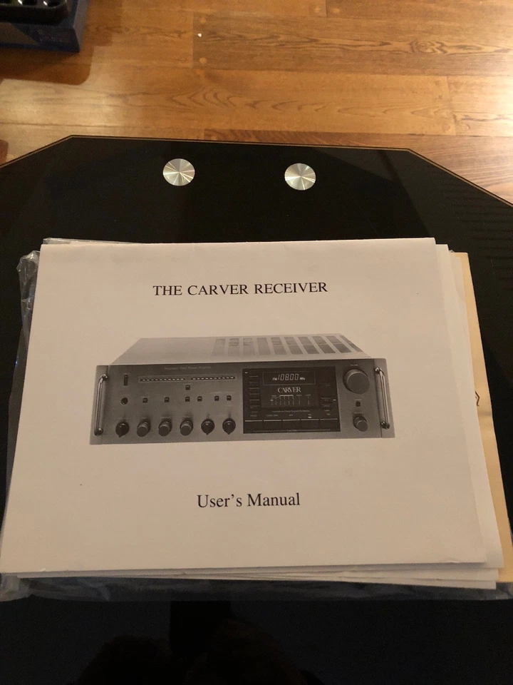 Como nuevo - Manual de usuario del propietario del receptor Carver  Foto 1 de 4