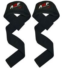 AQF Weight Lifting Gym Straps Padded Crossfit Wrist Support Wraps Hand Bar Bodyb