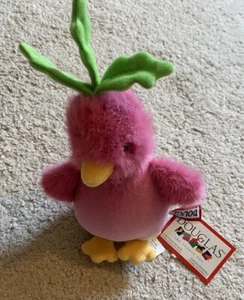 Douglas Radichick Veggie Chick Garland 7” Stuffed Animal Plushie Easter Chicken - Picture 1 of 4