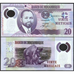 Mosambik 20 Meticais 2011 Polymer UNC P 149 a - Bild 1 von 1