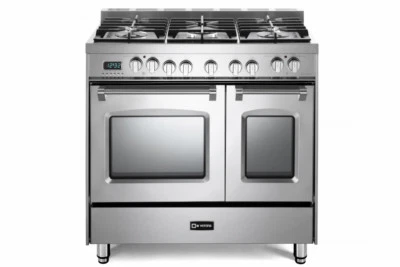 Verona Prestige VPFSGE365DSS 36" Doble Cocina de Combustible Doble Horno Acero Inoxidable Foto 1 de 4