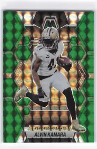 2023 Panini Mosaik Alvin Kamara grün Prizm Saints #169 - Bild 1 von 2