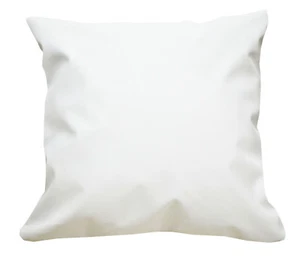 Pc502a Off White Faux Leather Cross Pattern PVC Cushion Cover/Pillow Case Custom - Picture 1 of 7