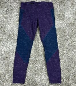 Gap Fit Leggings Women's Medium G Fast Activewear Purple Blue Stretch Yoga Adult