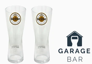 Set Of 2 Warsteiner Tokyo Pint Beer Glasses 20oz Brand New - Picture 1 of 2
