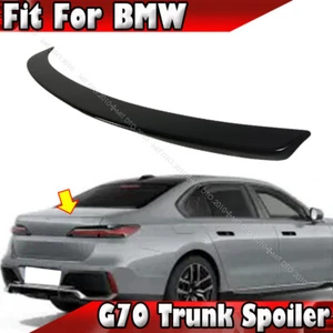 2023-2025 Fits BMW 7 Series G70 4D Sedan D Type ABS Rear Trunk Spoiler Painted - Picture 1 of 5