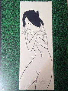 DANIEL SCHINTONE Lithographie n°44/50 Signée et dédicacée Frileuse Asiatique - Picture 1 of 12