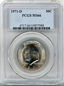 1971-D PCGS MS66 KENNEDY HALF DOLLAR 10857988 - Picture 1 of 4