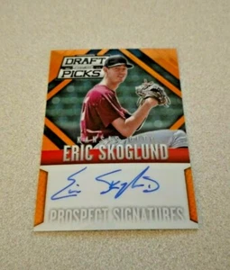 2014 Panini Prizm Draft Picks Orange Prizm #36 Eric Skoglund Royals Auto /60 - Picture 1 of 2