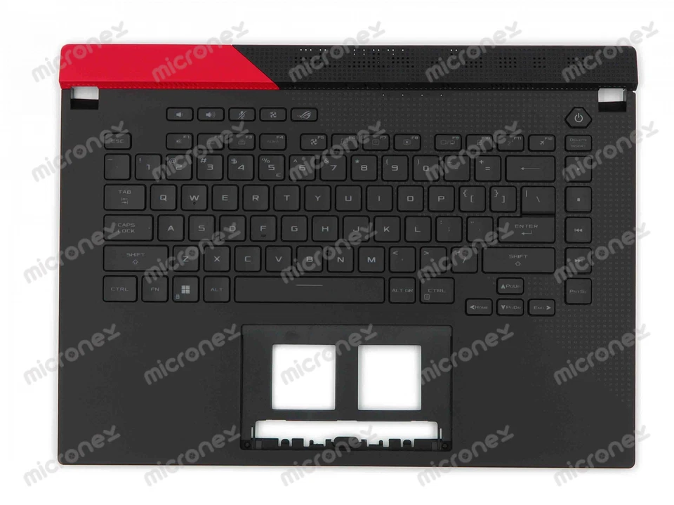 Teclado reposamanos LED RGB US-Int negro con acabado rojo PARA ASUS 90NR0571-R31UI0 Foto 1 de 2