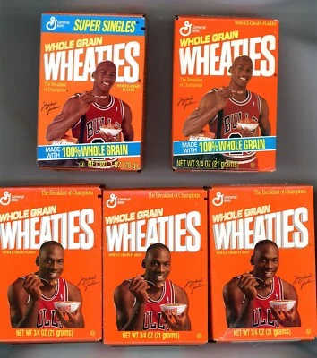 Wheaties Jordan Michael Box Mini Lot Bulls Cereal Boxes Chicago Sealed Unopened - Image 1 of 4