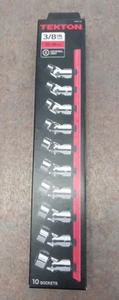 Tekton 3/8"Dr 10-19MM Universal Joint Socket Set SHD91119 - Picture 1 of 6