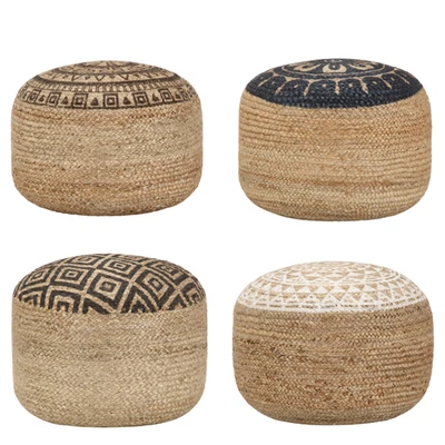 Sitzhocker Sitzpouf Bodenkissen quadratisch Hocker Fußhocker Handgefertigter - Bild 1 von 4