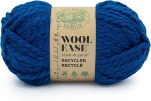 Lion Brand Filato Wool-Ease T&Q Riciclato, Filato Ingombrante per Uncinetto, Blu Royal 1PK - Foto 1 di 1