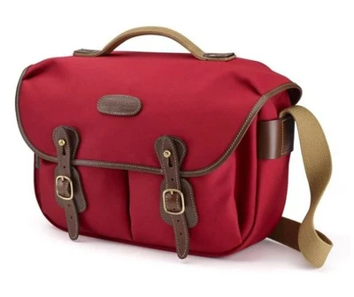 Billingham Hadley Pro Cámara / DSLR Bolsa Mensajero en Lona Borgoña y Chocolate Foto 1 de 4